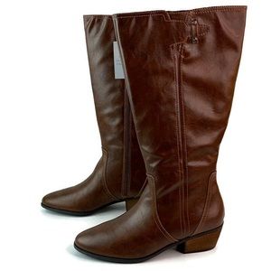 Dr. Scholl's Brilliance Wide Calf Brown Boot 11 M